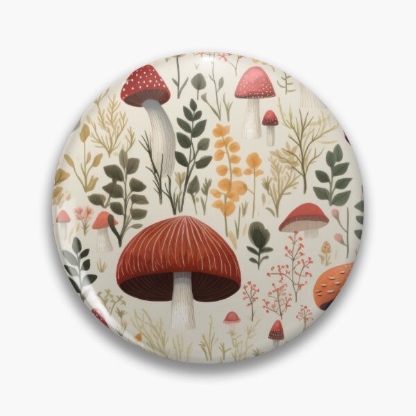 Artikelvorschau, Fungi Fantasia: A Mushroom Pattern Collection - Design 12 entworfen und verkauft von kawaiidoodlesuk.