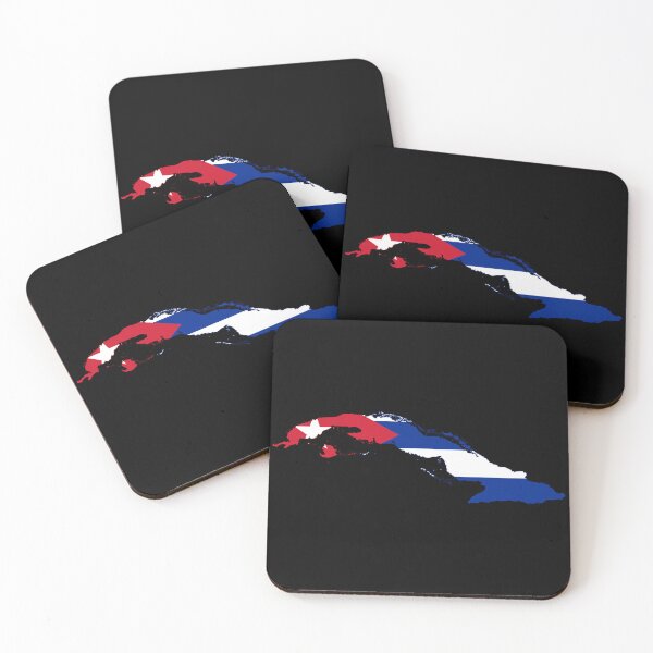Aperçu de l'œuvre Carte de drapeau de Cuba créée et vendue par feether-store.