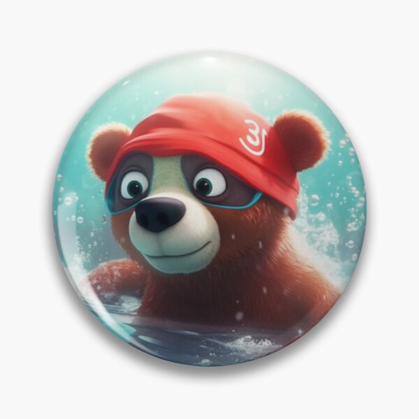 Item preview, Swim Bear - Brandy designed and sold by Highlandkings.