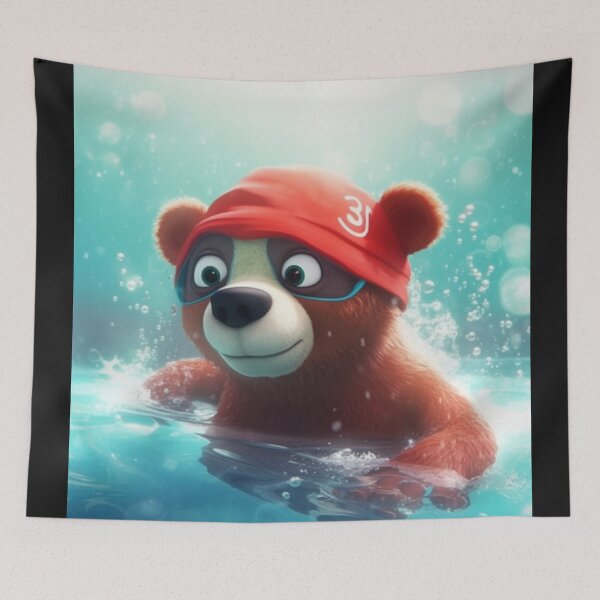 Item preview, Swim Bear - Brandy designed and sold by Highlandkings.