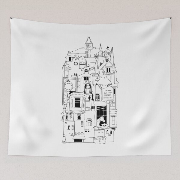 Item preview, galena illinois collage designed and sold by LeapDaze.
