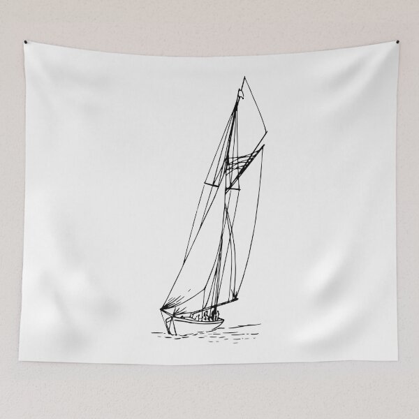 Item preview, Yate antiguo Impresionismo Velero Barco barco designed and sold by Tilyasshop.