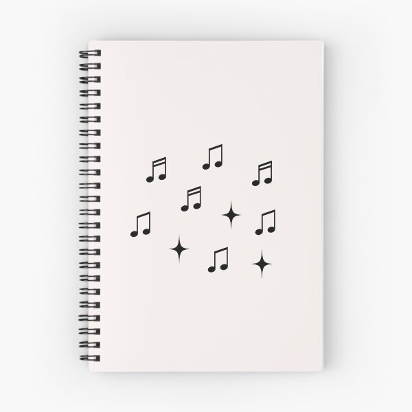 Item preview, Music notes and stars black designed and sold by snadesign.