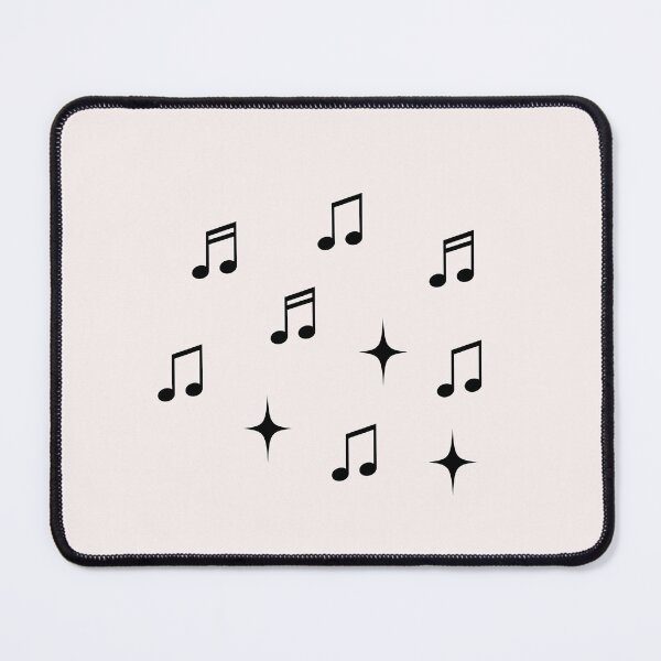 Item preview, Music notes and stars black designed and sold by snadesign.