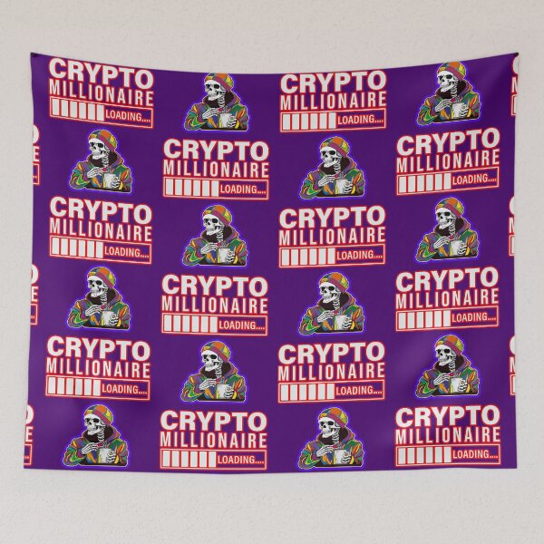 Item preview, Crypto Millionaire Loading Please Wait  designed and sold by WoodburyLake.