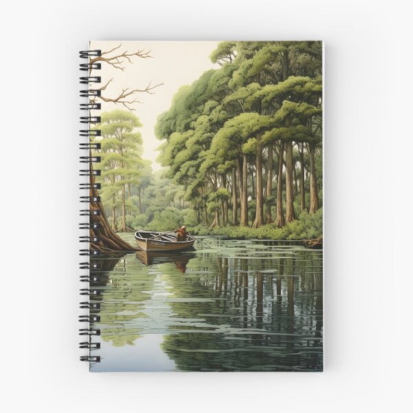 Item preview, Louisiana Bayou hand painted art print designed and sold by dcrc.