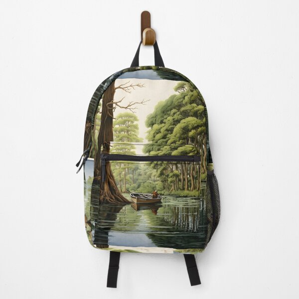 Item preview, Louisiana Bayou hand painted art print designed and sold by dcrc.