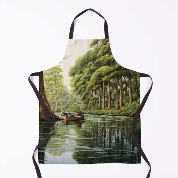 Item preview, Louisiana Bayou hand painted art print designed and sold by dcrc.