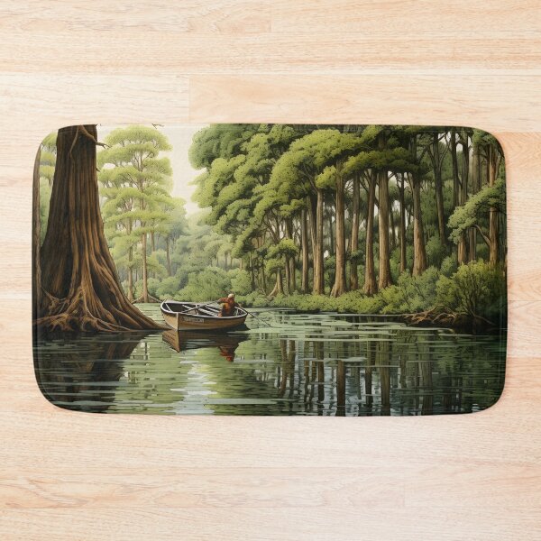 Item preview, Louisiana Bayou hand painted art print designed and sold by dcrc.