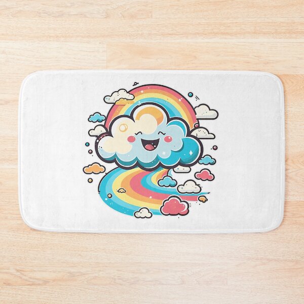 Item preview, Kawaii Cute Cloud with Rainbows designed and sold by Elias Kamstra.