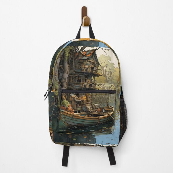 Item preview, Louisiana Bayou hand painted art print designed and sold by dcrc.