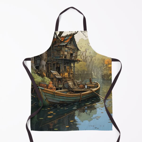 Item preview, Louisiana Bayou hand painted art print designed and sold by dcrc.