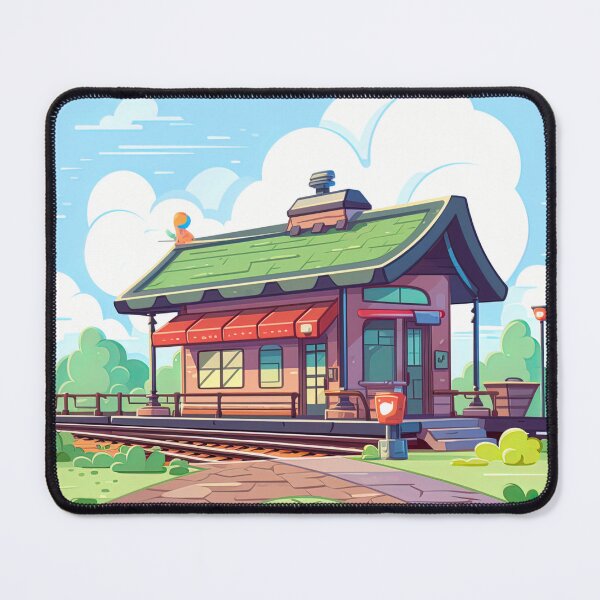 Item preview, Train station | cute style designed and sold by ComicsFactory.
