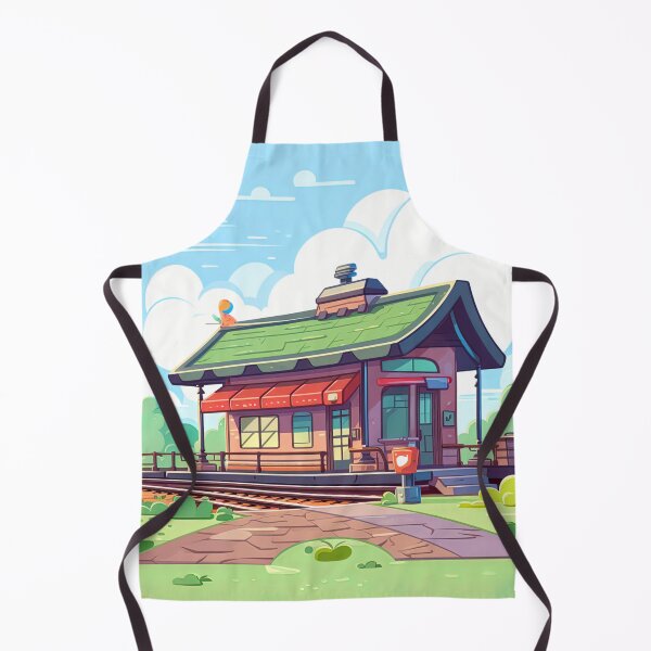 Item preview, Train station | cute style designed and sold by ComicsFactory.