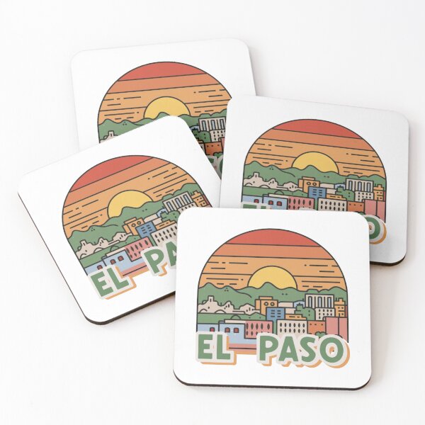 Item preview, El Paso, Texas | City, mountains and sunset designed and sold by CircinusStore.
