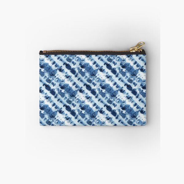 Item preview, Seamless tie-dye pattern of indigo color on white silk.  Shibori dyeing. designed and sold by lamarmarina.