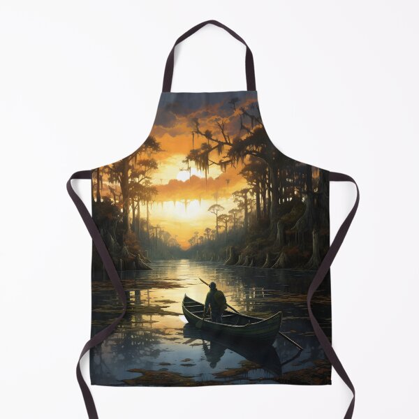 Item preview, louisiana bayou hand painted art print designed and sold by dcrc.