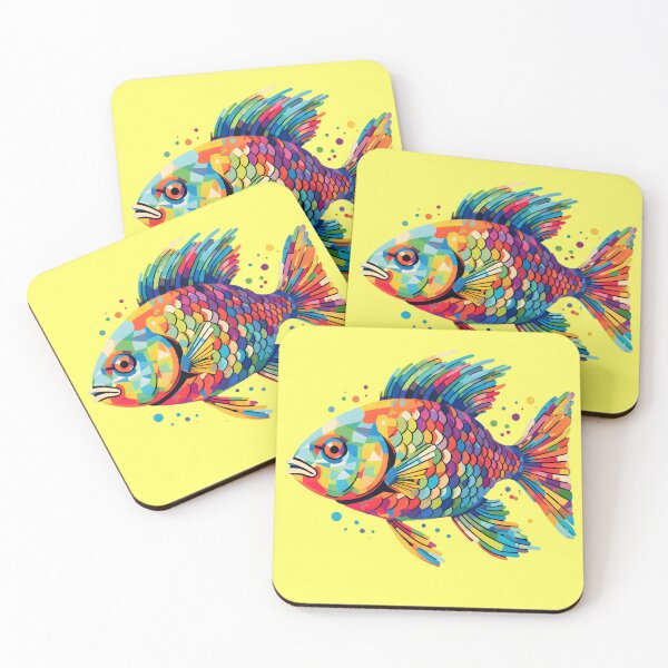 Artikelvorschau, Grafischer Regenbogenfisch entworfen und verkauft von AiApparel24-art.