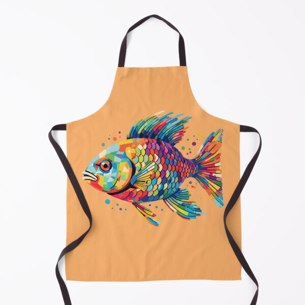 Artikelvorschau, Grafischer Regenbogenfisch entworfen und verkauft von AiApparel24-art.