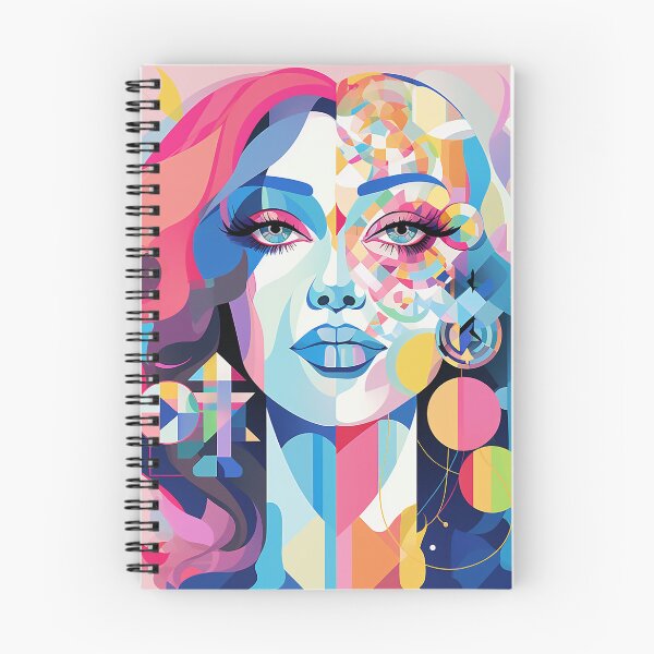 Item preview, Abstract Graphical Woman's Portrait designed and sold by StarlingsCrown.
