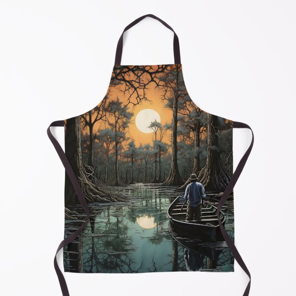 Item preview, louisiana bayou hand painted art print designed and sold by dcrc.