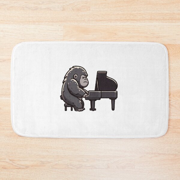 Item preview, Gorilla Expressing Talent at the Piano Keys designed and sold by UmbrellaStudio1.