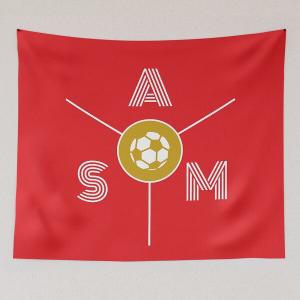 Item preview, AS Monaco ASM Football Minimalist Style Artwork designed and sold by kakarikihill.