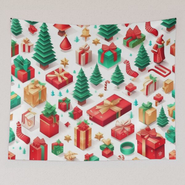 Item preview, Advent Christmas digital artwork digital board with Christmas decorations and gifts   designed and sold by JaroDesign2023.