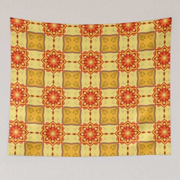 Item preview, Flower Aster sa portugues azulejo designed and sold by katartcreative.