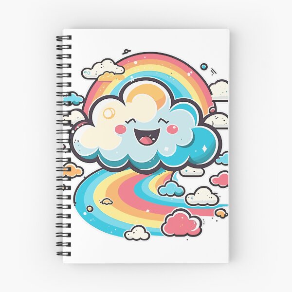 Item preview, Kawaii Cute Cloud with Rainbows designed and sold by Elias Kamstra.