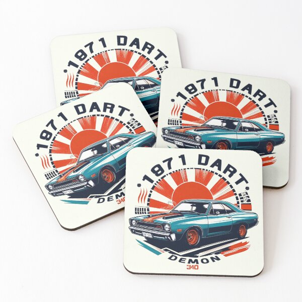 Item preview, 1971 Dart Demon 340 designed and sold by CreepyCornerArt.