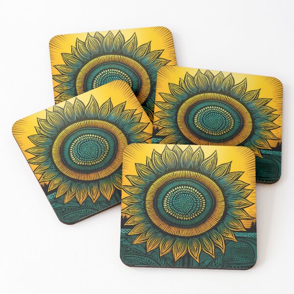 Artikelvorschau, Retro-Sonnenblumen-Vintage-Blüten entworfen und verkauft von NatureStyle555.