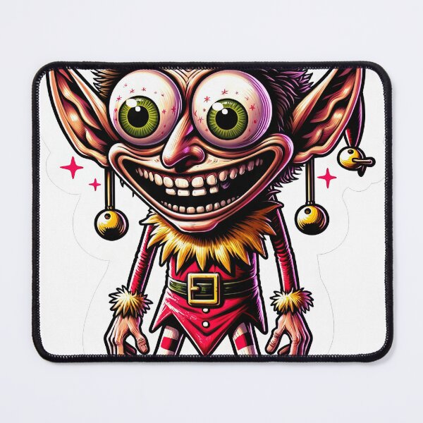 Item preview, Goofy Christmas Elf designed and sold by psychcyberpunk.