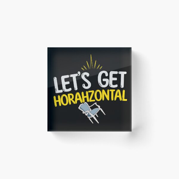 Item preview, Funny Hanukkah Horah - Let's get Horahzontal  designed and sold by goldentusk.