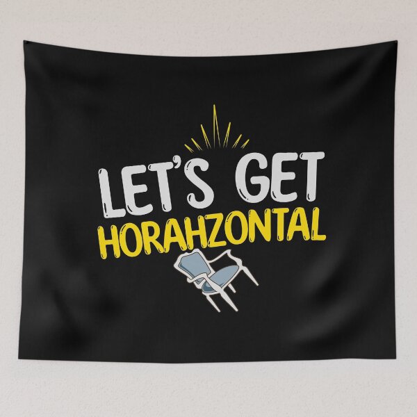 Item preview, Funny Hanukkah Horah - Let's get Horahzontal  designed and sold by goldentusk.