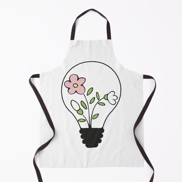 Item preview, Floral lightbulb with cute flowers - green nature energy designed and sold by NataliaVVV.