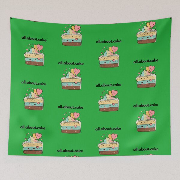 Item preview, All about cake - mossy green designed and sold by CushyNest.