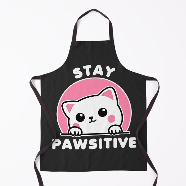 Item preview, Stay Pawsitive Cute Cat Kawaii designed and sold by CosmoShirts.