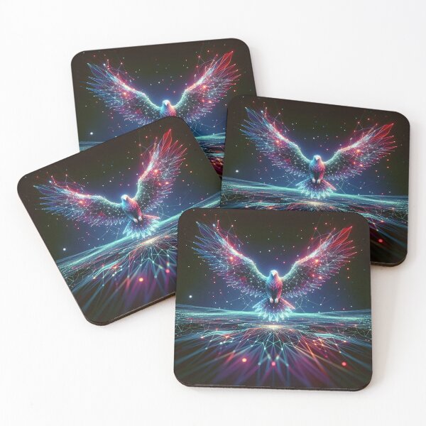 Item preview, Neon Cybernetic Eagle Emergence designed and sold by Nick Seidel.