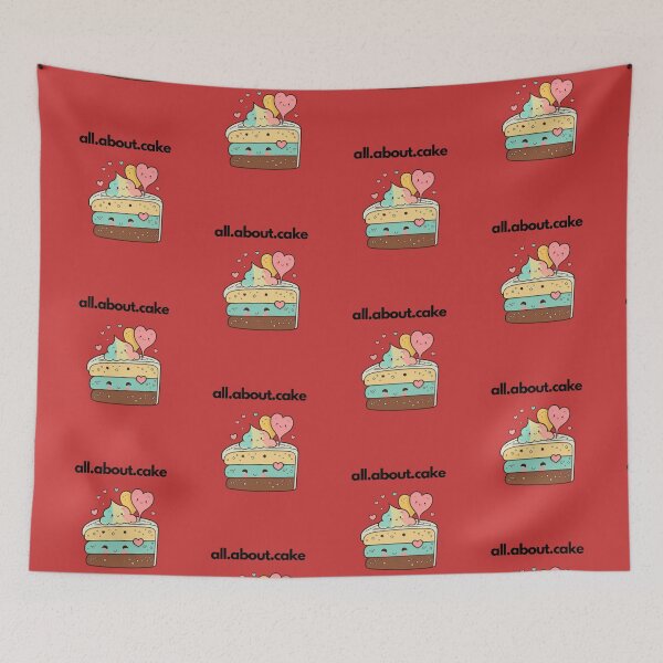 Item preview, All about cake - cherry red designed and sold by CushyNest.