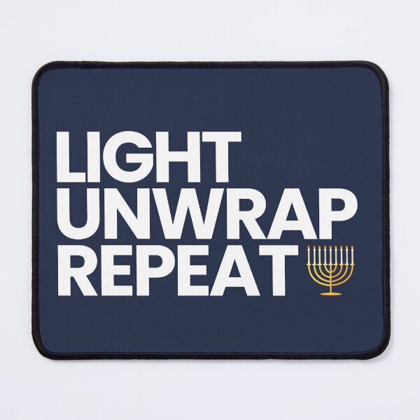 Item preview, Hanukkah - Light. Unwrap. Repeat. designed and sold by goldentusk.