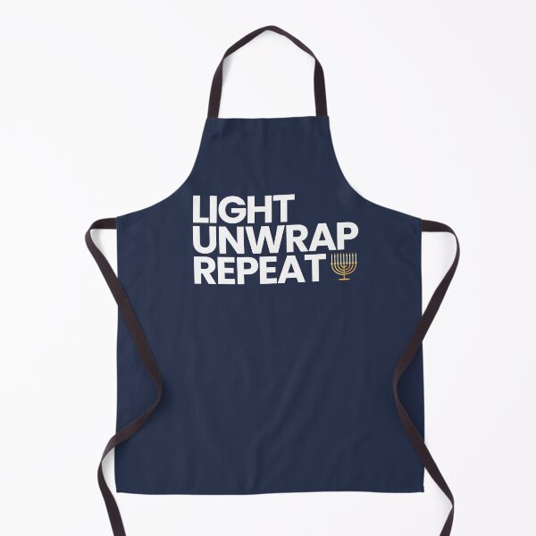 Item preview, Hanukkah - Light. Unwrap. Repeat. designed and sold by goldentusk.