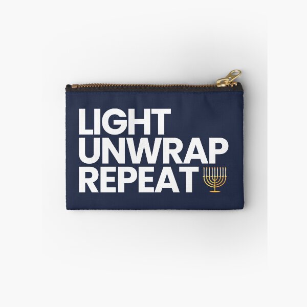 Item preview, Hanukkah - Light. Unwrap. Repeat. designed and sold by goldentusk.