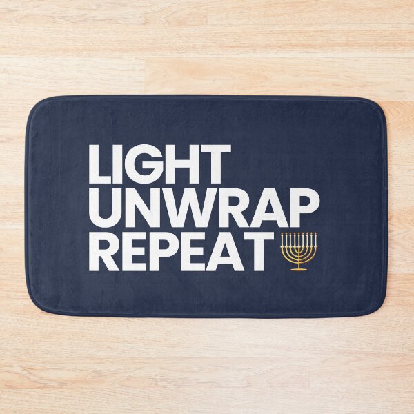 Item preview, Hanukkah - Light. Unwrap. Repeat. designed and sold by goldentusk.