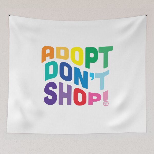 Aperçu de l'œuvre ADOPT DONT SHOP CURVED créée et vendue par TODD GOLDMAN.