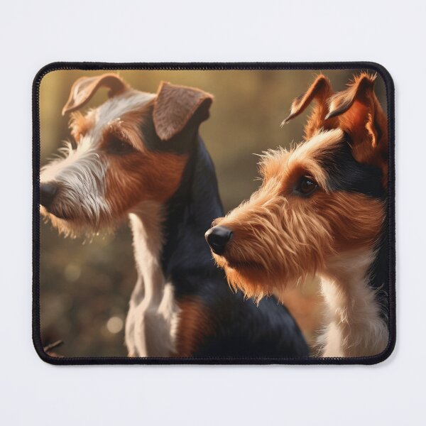 Item preview, Rough haired wire fox terriers in nature photography designed and sold by NBSStore.