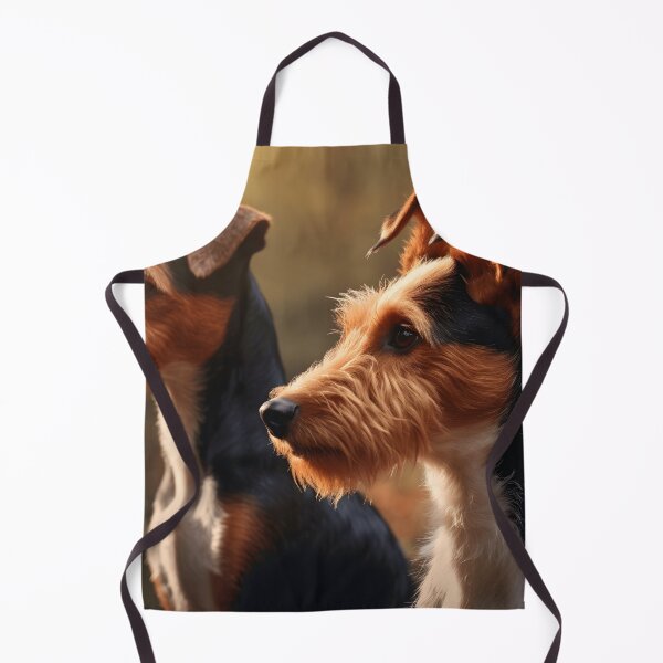 Item preview, Rough haired wire fox terriers in nature photography designed and sold by NBSStore.