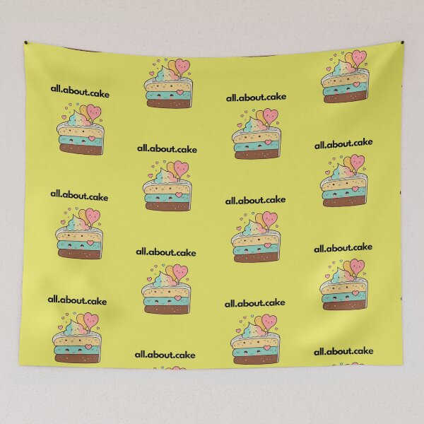 Item preview, All about cake - lemon yellow designed and sold by CushyNest.