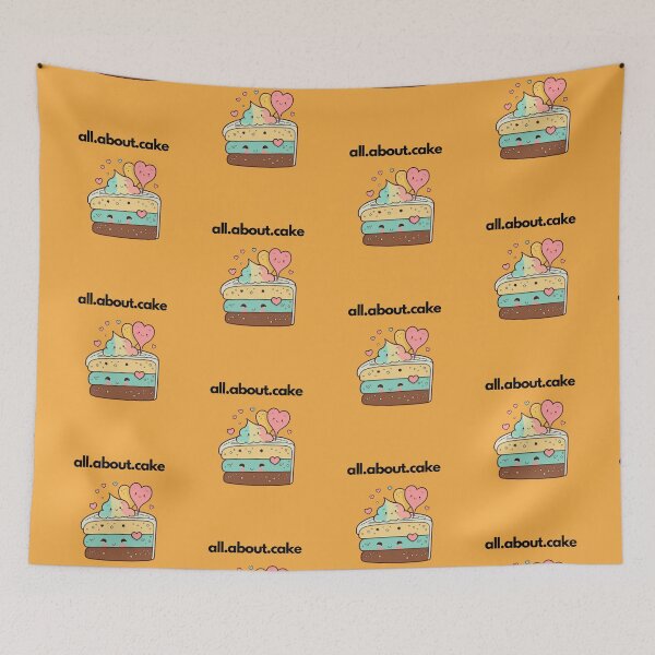 Item preview, All about cake - golden apricot designed and sold by CushyNest.
