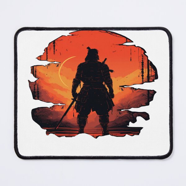 Item preview, Elegant Samurai Silhouette - Japanese Warrior Art designed and sold by Brownpants.